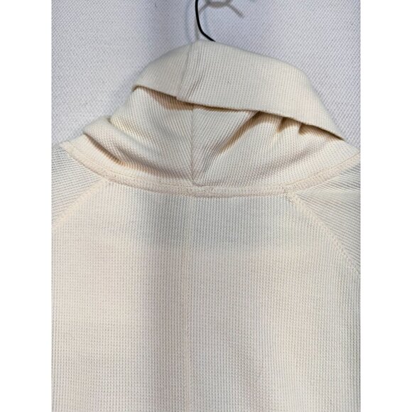 Woolrich Women's Waffle Knit Turtleneck Long Sleeve Pullover Sweater XL Cream St - Picture 10 of 11